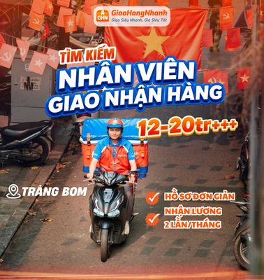 TRẢNG BOM TUYỂN DỤNG NHÂN VIÊN GIAO HÀNG