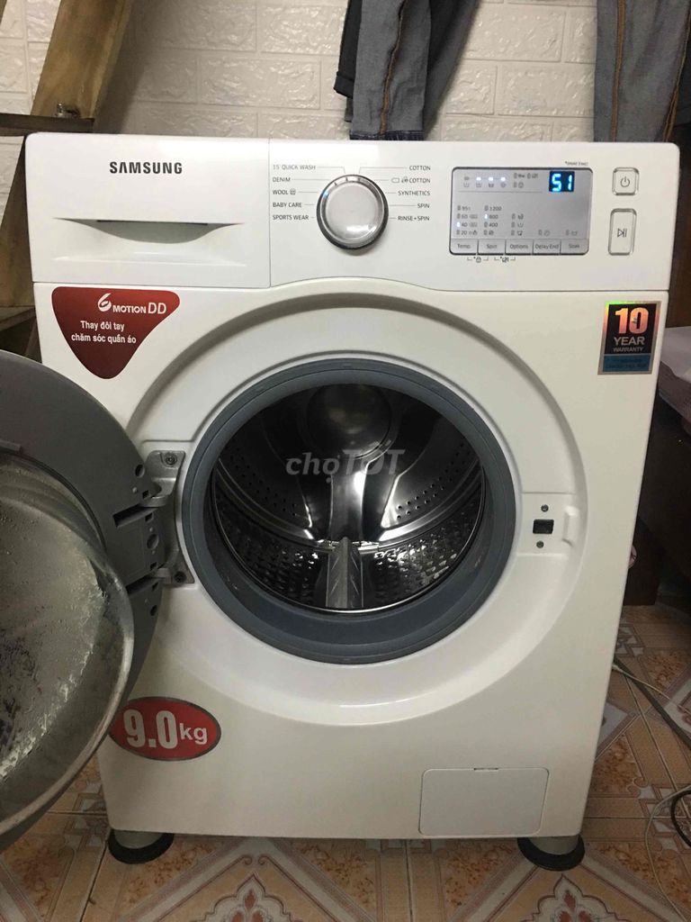 máy giặt samsung 9kg mới 90%