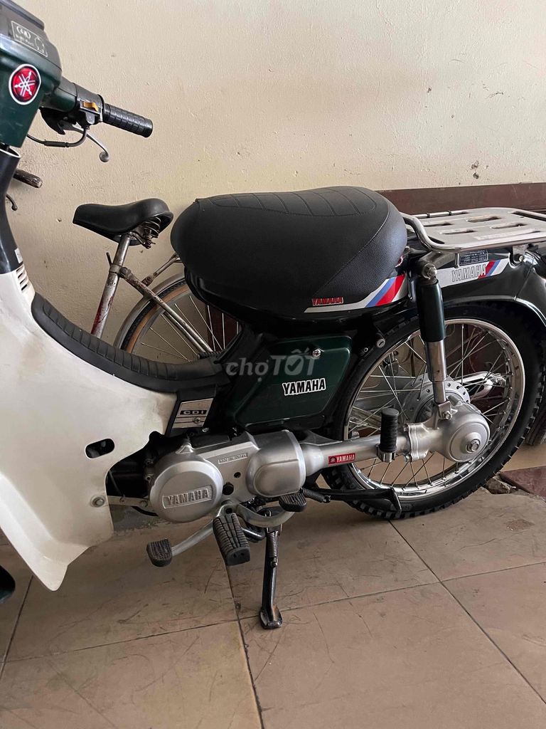 Xe số Yamaha 80cm3 Xanh Trắng Nhật Bản