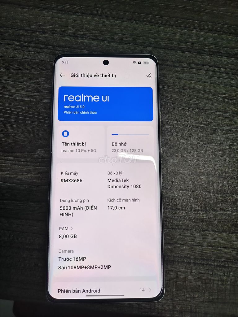 Realme 10 Pro Plus 8GB/128GB Bạc. Mua bán Điện thoại tại Thành phố Biên Hòa Đồng Nai được đăng bởi Anh D hình 1