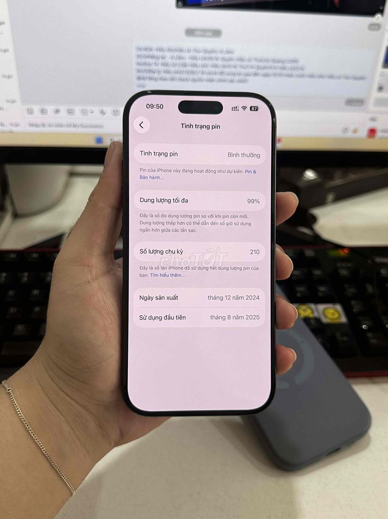 Apple iPhone 16 Pro 1TB Đen. Mua bán Điện thoại tại Quận 12 Tp Hồ Chí Minh được đăng bởi Phương Hy hình 1