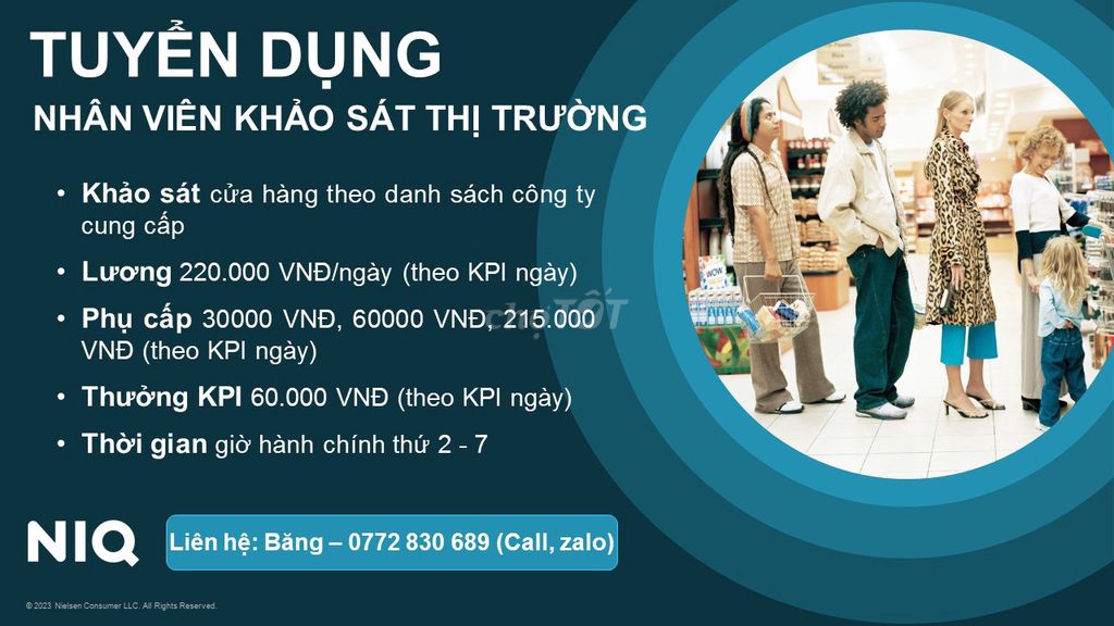 Tuyển Dụng Nhân Viên Khảo Sát Thị Trường