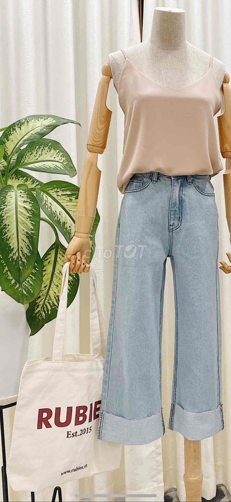 Jeans ống rộng Rubies size L