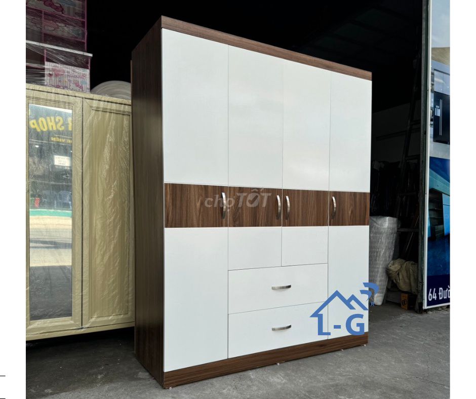 tủ quần áo gỗ mdf/ tủ gỗ/ tủ quần áo/tủ gỗ/tủ mdf. Mua bán Tủ, kệ gia đình tại Quận Tân Bình Tp Hồ Chí Minh được đăng bởi NỘI THẤT LÂM GIA PHÁT  hình 1