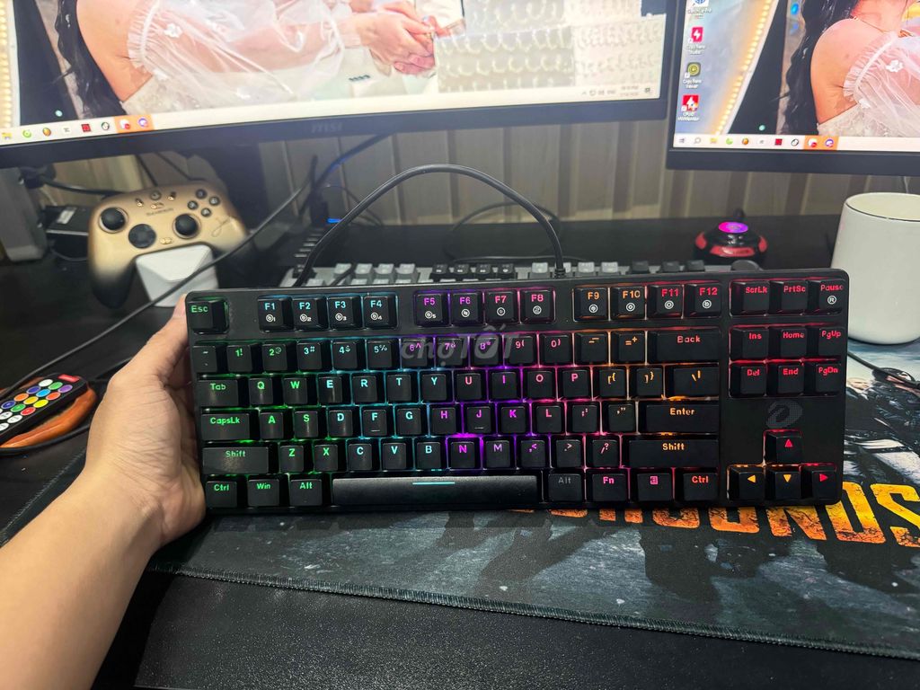 Bàn phím cơ EK87 TKL 87 phím Đã qua sử dụng. Mua bán Phụ kiện (Màn hình, Chuột...) tại Quận Cẩm Lệ Đà Nẵng được đăng bởi Hoàng hình 1