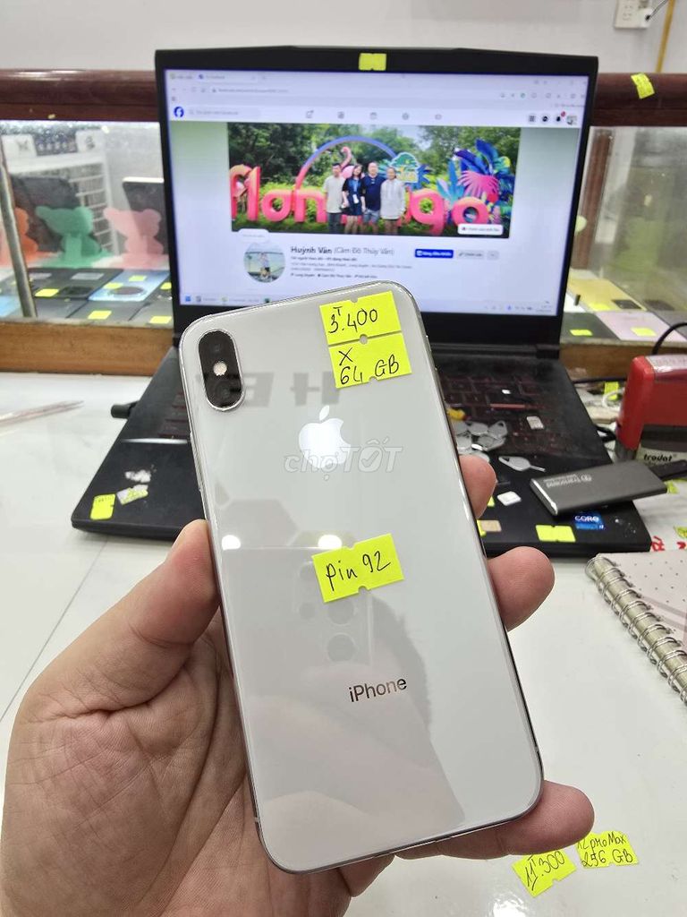 Apple iPhone X 64GB Bạc 98-99%. Mua bán Điện thoại tại Thành phố Long Xuyên An Giang được đăng bởi Facebook Cầm Đồ Thúy Vân hình 1
