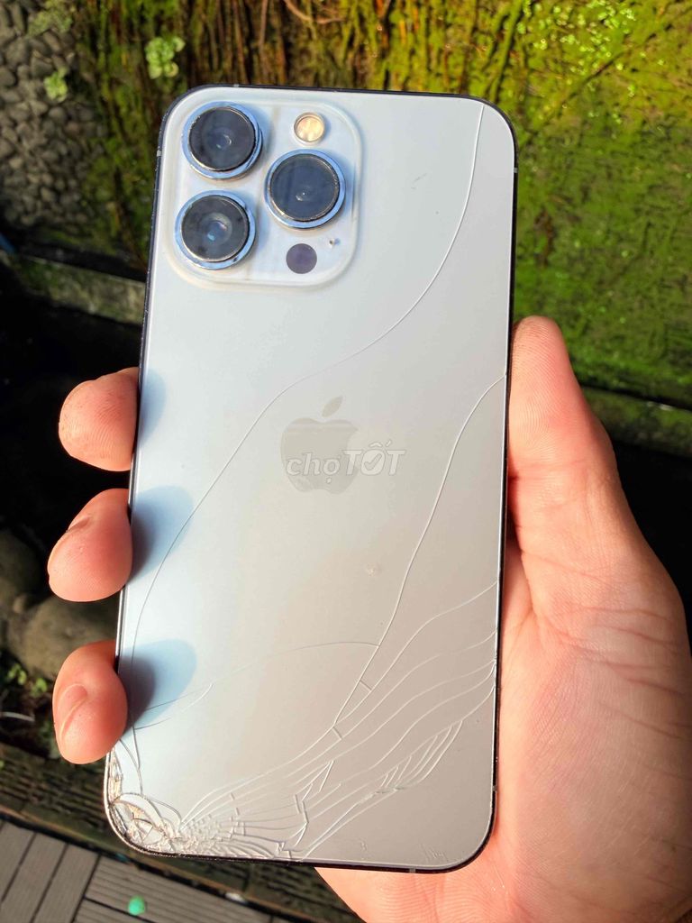 Apple iPhone 13 Pro 128GB xanh Kính vỡ. Mua bán Điện thoại tại Huyện Long Thành Đồng Nai được đăng bởi coca kem hình 1