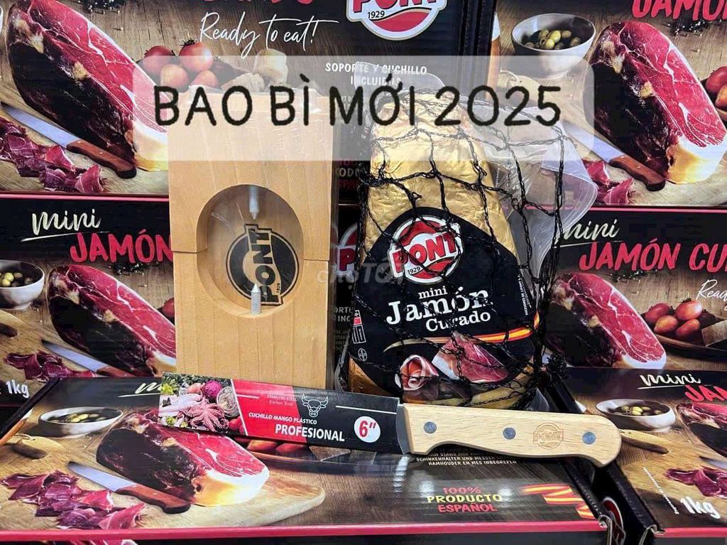 Đùi heo muối jamon tây ban nha