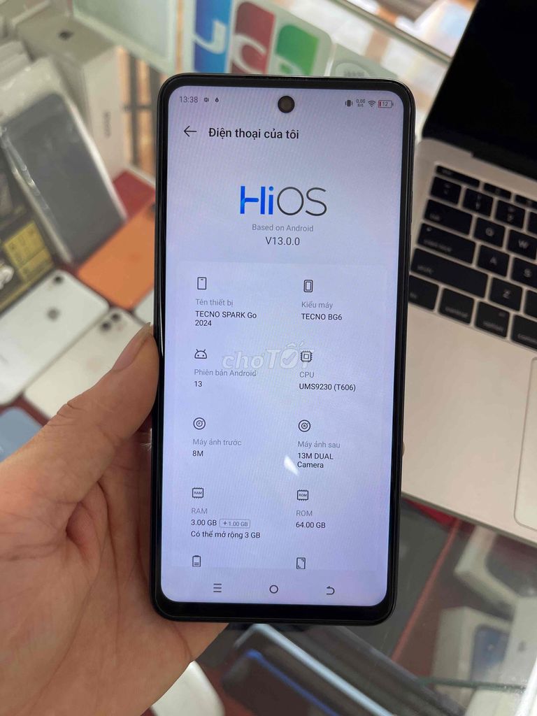 TECNO SPARK Go 2024 Đen 64GB bh 3 tháng. Mua bán Điện thoại tại Quận Bình Thạnh Tp Hồ Chí Minh được đăng bởi Đông Mobile hình 1