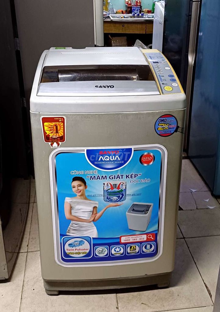 Máy giặt sanyo 8kg bảo hành 3 tháng