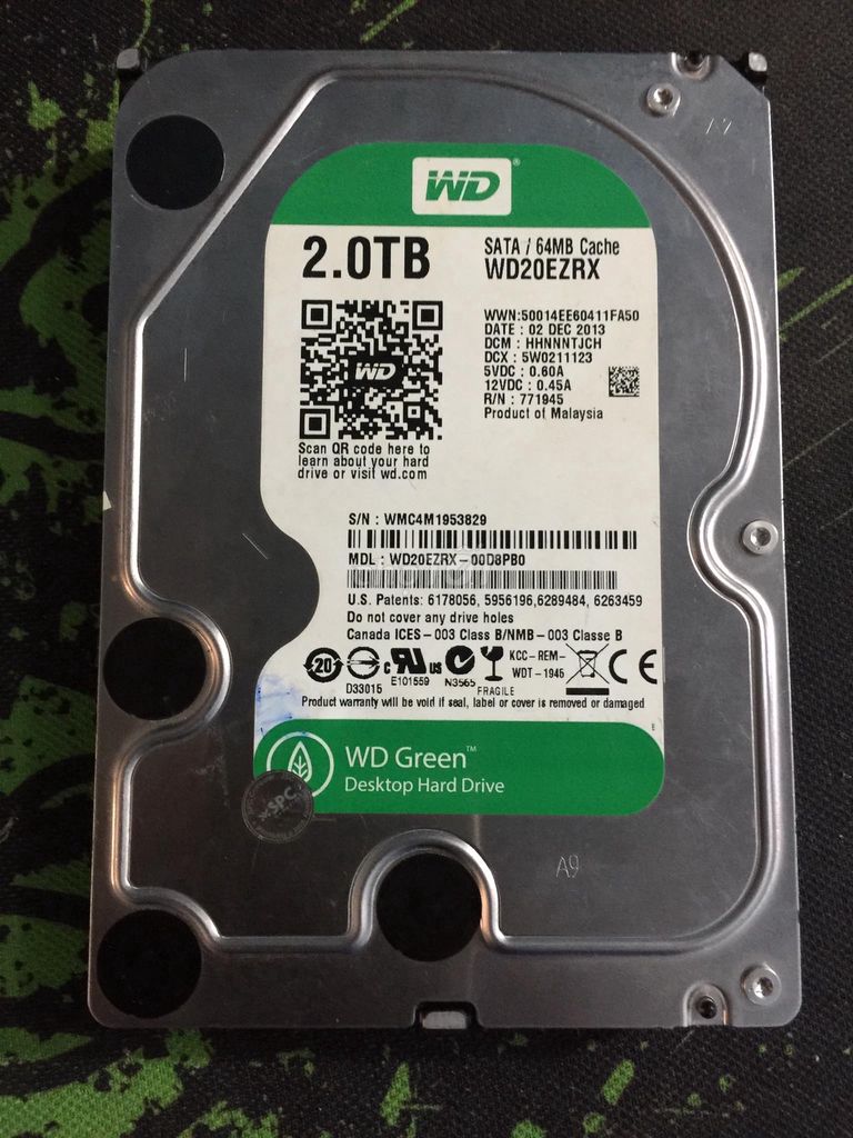0946520200 - HDD WD-Green 2Tb