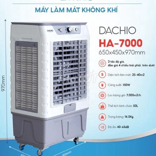 Quạt Daichi HA 7000 - 70 Lít. Mới 100% - BH 12T