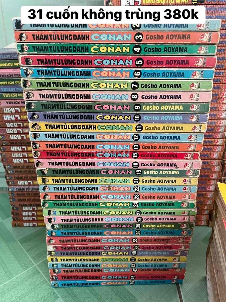 Truyện Thám Tử Lừng Danh Conan 31 cuốn. Mua bán Sách tại Huyện Lấp Vò Đồng Tháp được đăng bởi Chơn Trần hình 1