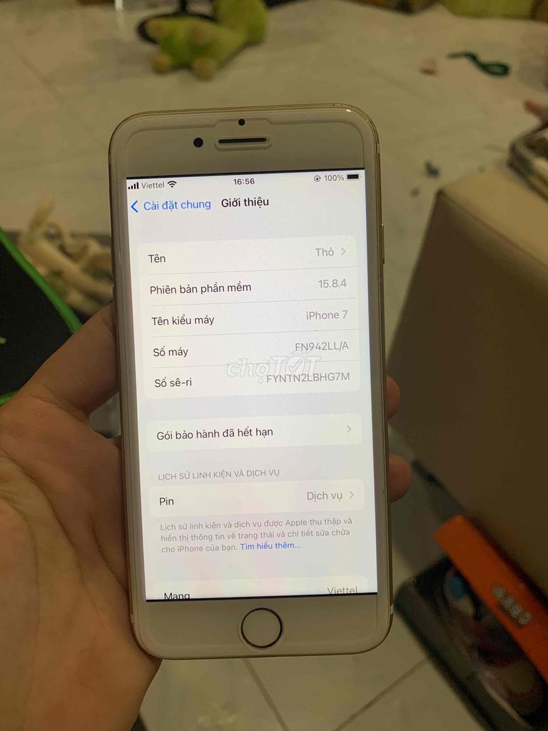 iPhone 7 Vàng gold 128gb. Mua bán Điện thoại tại Thành phố Thủ Dầu Một Bình Dương được đăng bởi AUTO SANG TRỌNG hình 1