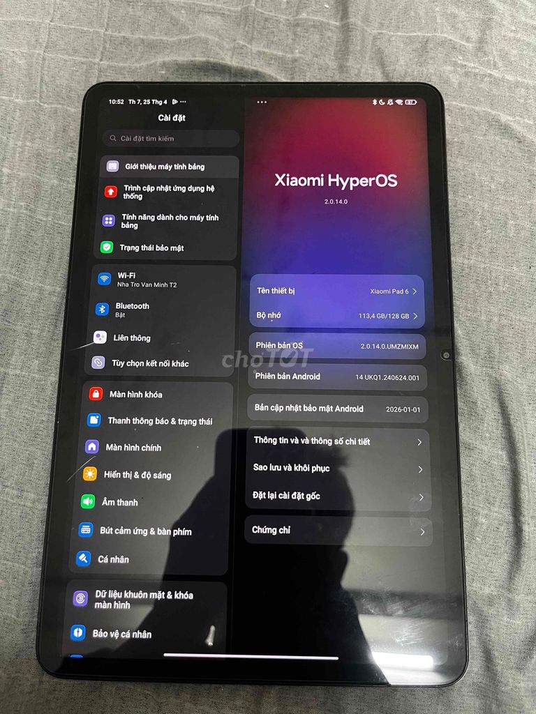 Xiaomi Pad 6 128GB Xám. Mua bán Máy tính bảng tại Quận Ngũ Hành Sơn Đà Nẵng được đăng bởi Nguyễn Quyến hình 1