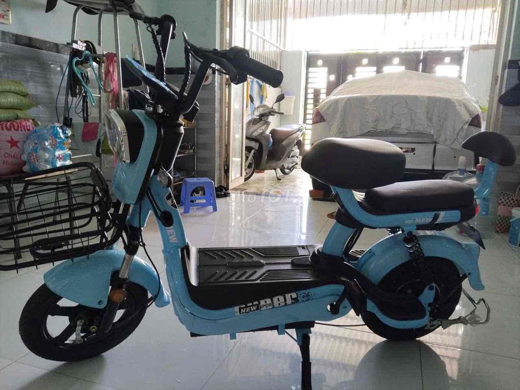 Xe đạp điện màu Xanh dương Mới chưa sử dụng. Mua bán Xe điện tại Huyện Củ Chi Tp Hồ Chí Minh được đăng bởi Khô Cần Giờ cô Thảo hình 2