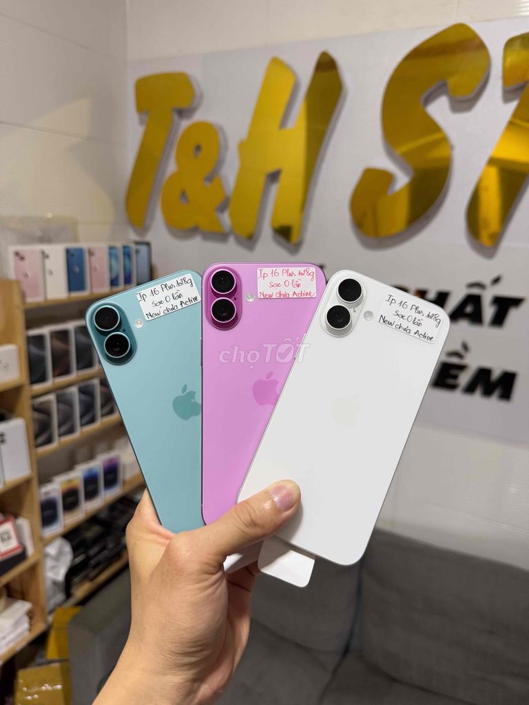 Iphone 16 Plus 128g Hồng Xanh Trắng mới 100% Keng