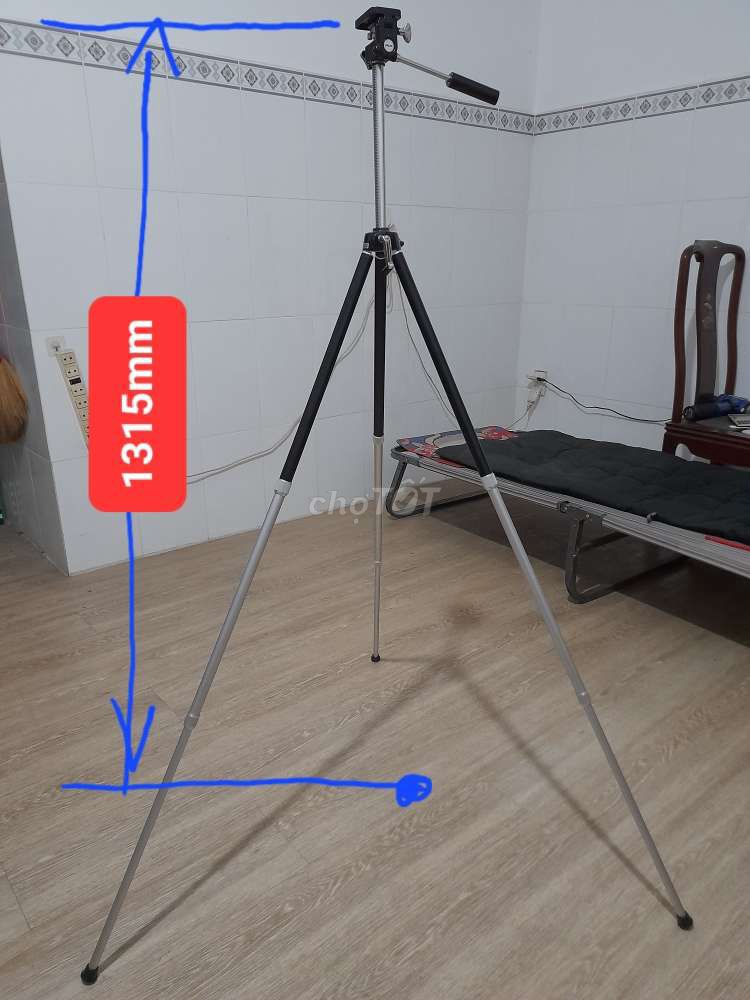 Tripod PLUS cao 1m315 Made In Japan mới 98%