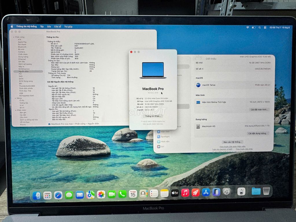 Apple Macbook Pro 2019 i9 16 inch 16GB/1TB SSD . Mua bán Laptop tại Quận Đống Đa Hà Nội được đăng bởi Quang Luxthumua hình 1