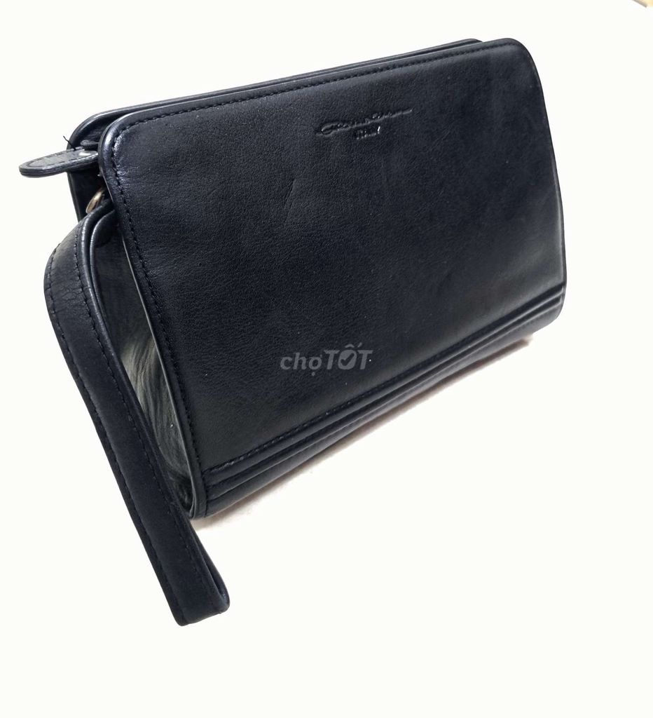 Clutch hàng si hiệu Ý da thật