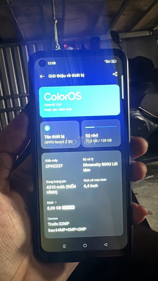 Oppo Reno 6z 5G 128GB. Mua bán Điện thoại tại Quận 1 Tp Hồ Chí Minh được đăng bởi Hội Đồ Điện Tử hình 1