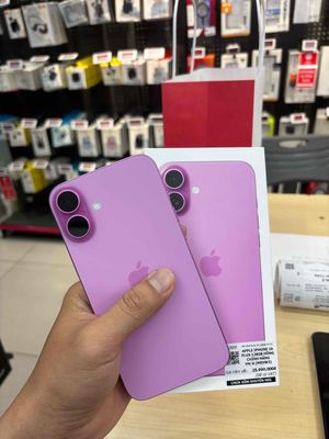 iphone 16 plus 128G v/n mới 100% hồng