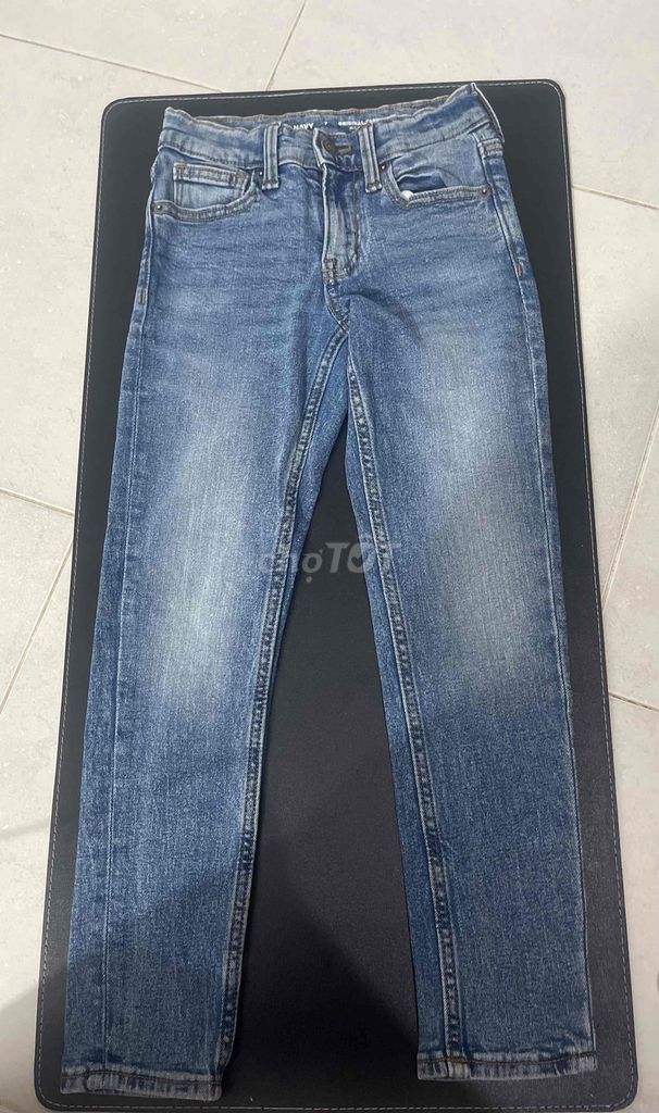 jean bé hiệu Navy Original Taper auth size 7 80%