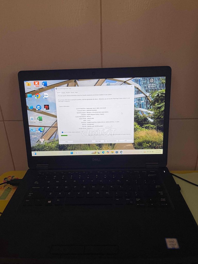 Dell latitude 5490, i7, đời 8, máy mới keng