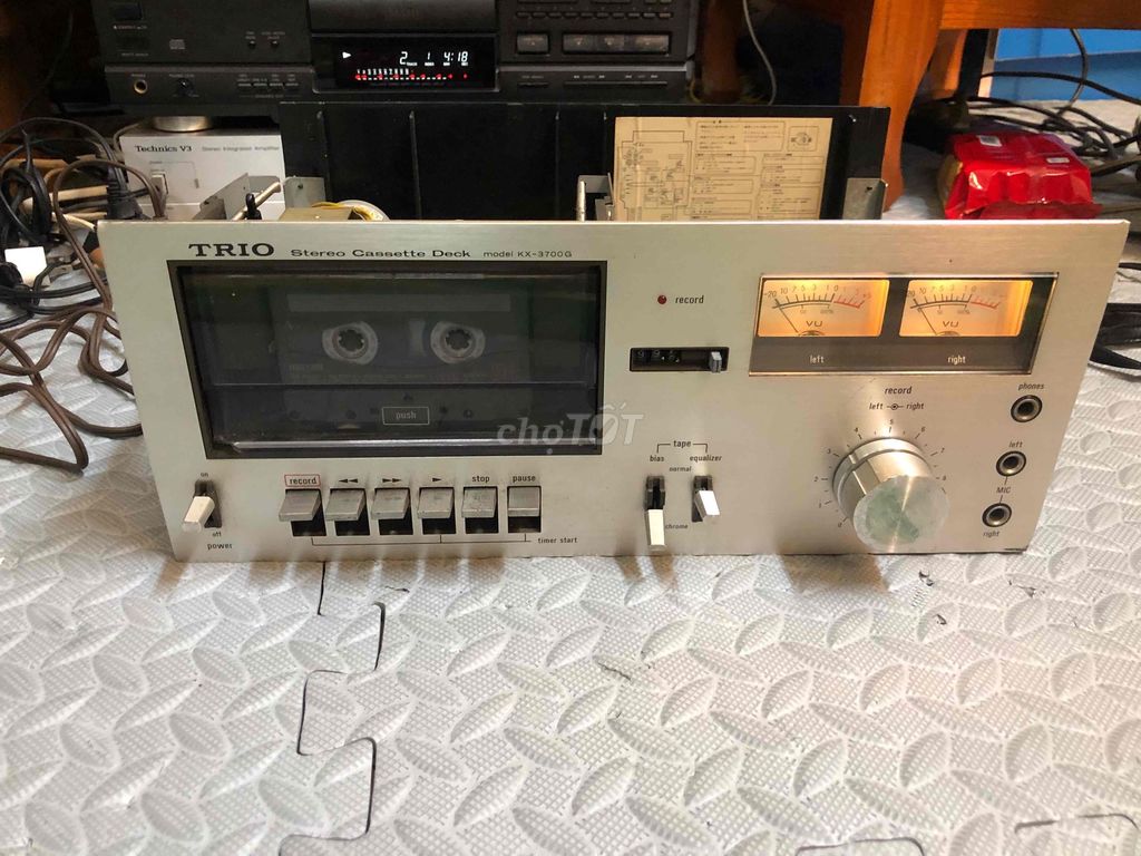 Đầu cassette Trio KX-3700G Bạc Nguyên bản. Mua bán Tivi, Âm thanh tại Quận Tây Hồ Hà Nội được đăng bởi Nguyễn ngọc Tiệp hình 1