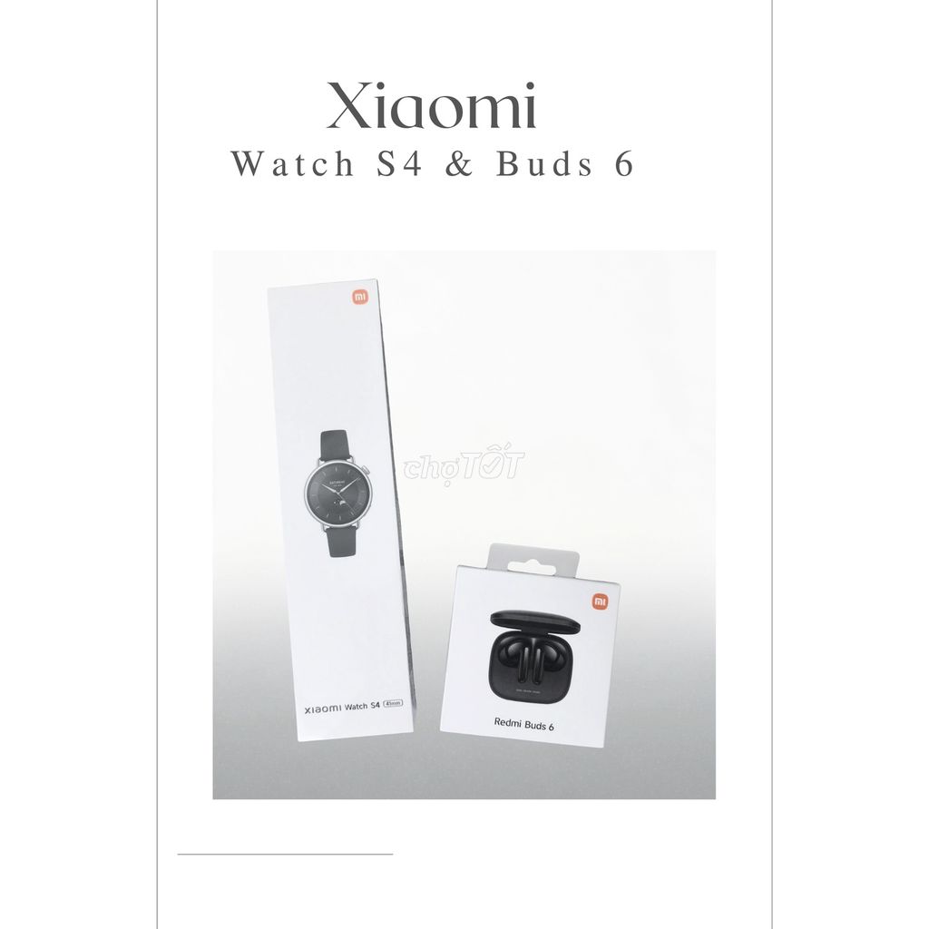 Xiaomi Watch S4 & Redmi Buds 6 100% nguyên seal. Mua bán Thiết bị đeo thông minh tại Quận Hoàn Kiếm Hà Nội được đăng bởi Hải Linh Phan hình 1