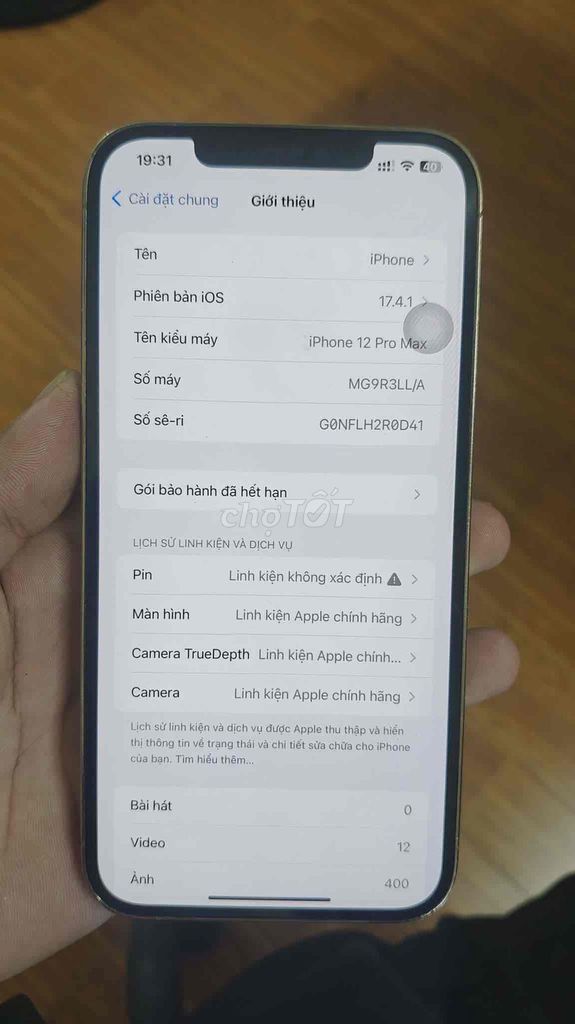 Apple iPhone 12 Pro Max 128GB Vàng. Mua bán Điện thoại tại Quận Hoàng Mai Hà Nội được đăng bởi hà văn tuấn hình 1