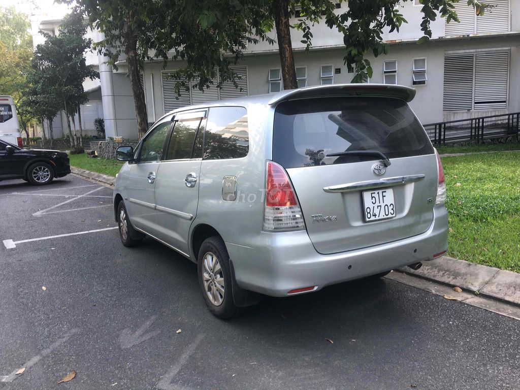 Toyota Innova G, 2009, xám, trùm mền, 78.000km