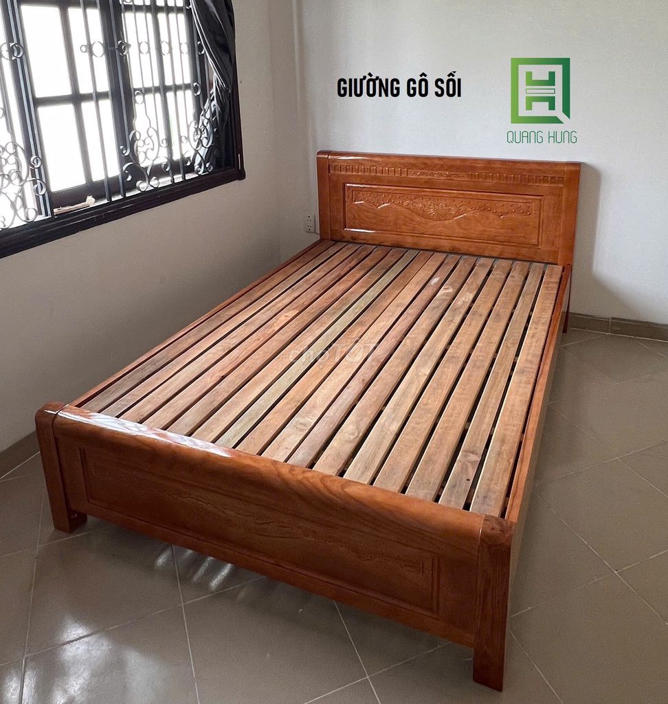 GIƯỜNG GỖ SỒI=GIƯỜNG GỖ_GIƯỜNG GỖ$GIƯỜNG GỖ SỒI$$$. Mua bán Giường, chăn ga gối nệm tại Quận 1 Tp Hồ Chí Minh được đăng bởi NỘI THẤT NHÀ XINH hình 1