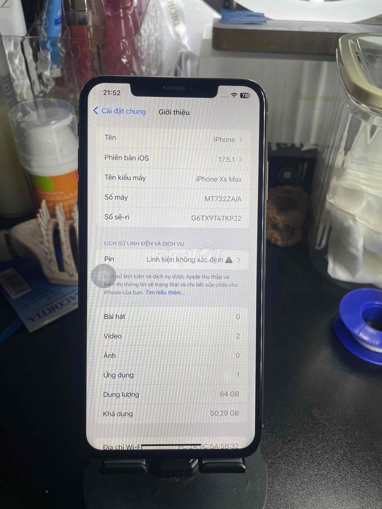 ip Xsm qte 64gb (ẩn), main zin, màn linh kiện. Mua bán Điện thoại tại Quận Nam Từ Liêm Hà Nội được đăng bởi Bùi Thanh Phong hình 1