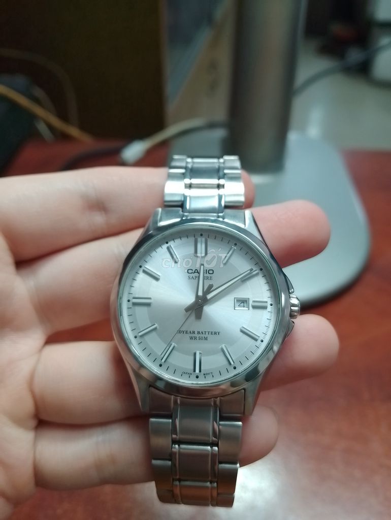 Đồng hồ Casio nam kính sapphire, size 41, như mới. Mua bán Đồng hồ tại Quận 5 Tp Hồ Chí Minh được đăng bởi Phạm Hoàng Thanh hình 1