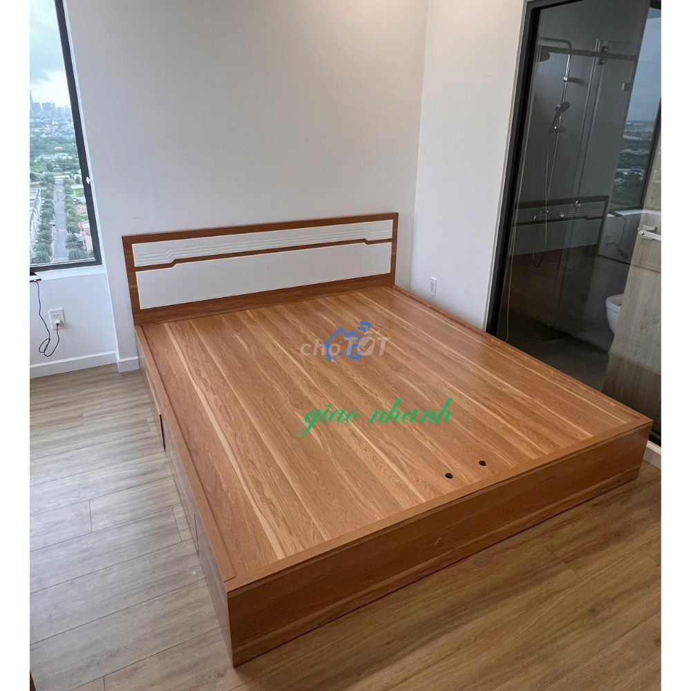 Giường ngủ Gỗ MDF \\giường mdf / giường gỗ mdf ,.. Mua bán Giường, chăn ga gối nệm tại Quận Phú Nhuận Tp Hồ Chí Minh được đăng bởi GIƯỜNG SẮT SƠN LÂM hình 1