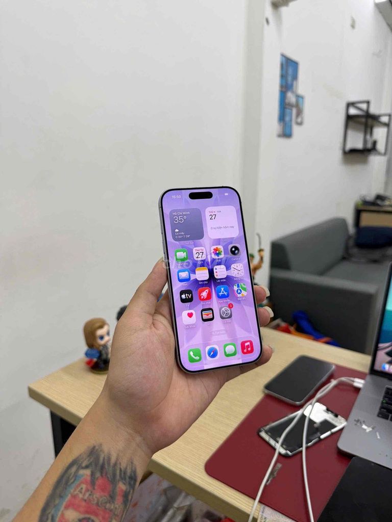 Apple iPhone 16 Plus Tím Đã sử dụng. Mua bán Điện thoại tại Quận Đống Đa Hà Nội được đăng bởi KT Hà Nội Mobile hình 1