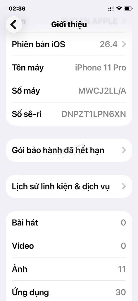 iPhone 11 Pro 64G Màn Zin. Mua bán Điện thoại tại Thị xã Tân Uyên Bình Dương được đăng bởi LuSuBu hình 1