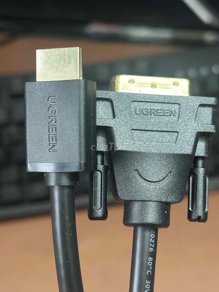 Cáp Ugreen HD106 HDMI sang DVI-D 1.5m Đen. Mua bán Phụ kiện (Màn hình, Chuột...) tại Huyện Gia Lâm Hà Nội được đăng bởi Trương Anh Đại hình 1