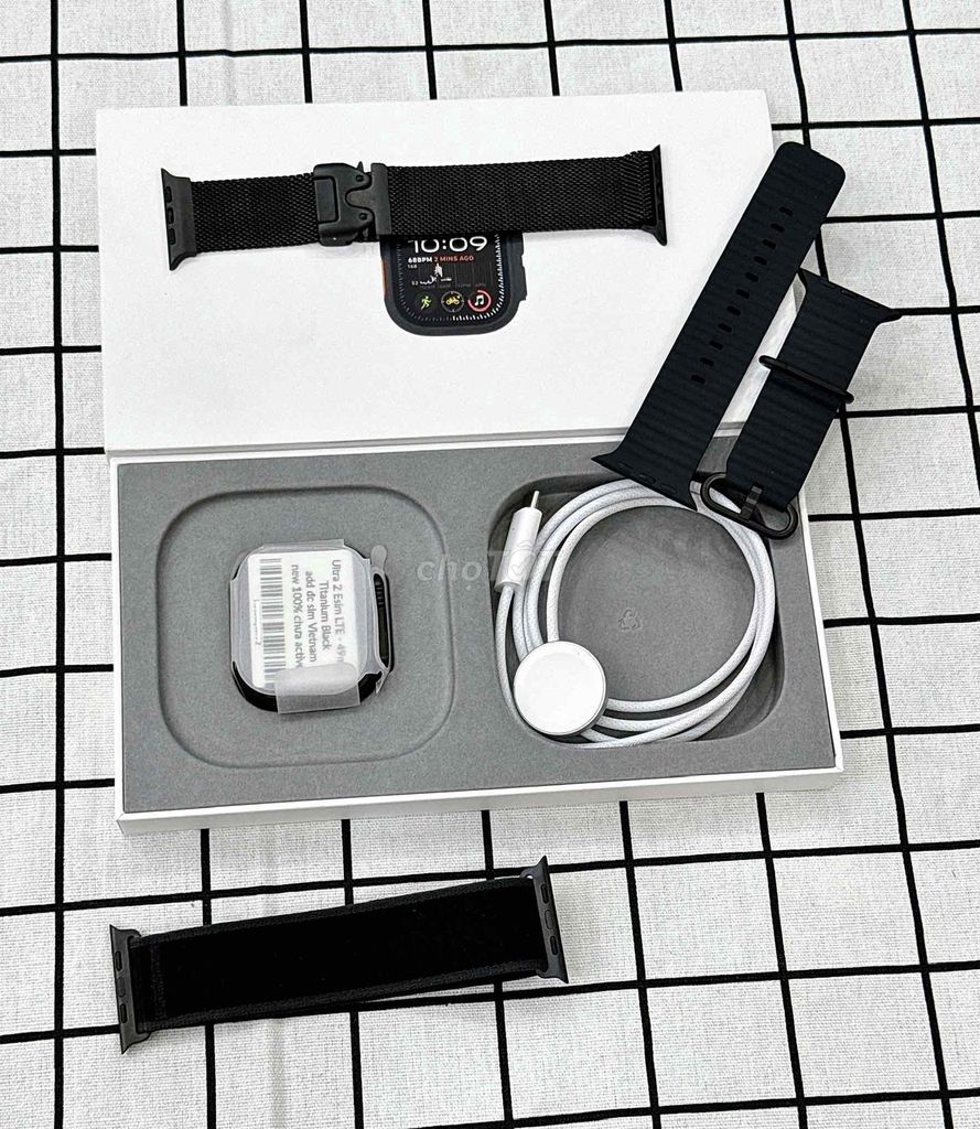 ultra 2 49mm black esim máy new mới 100% chưa acti