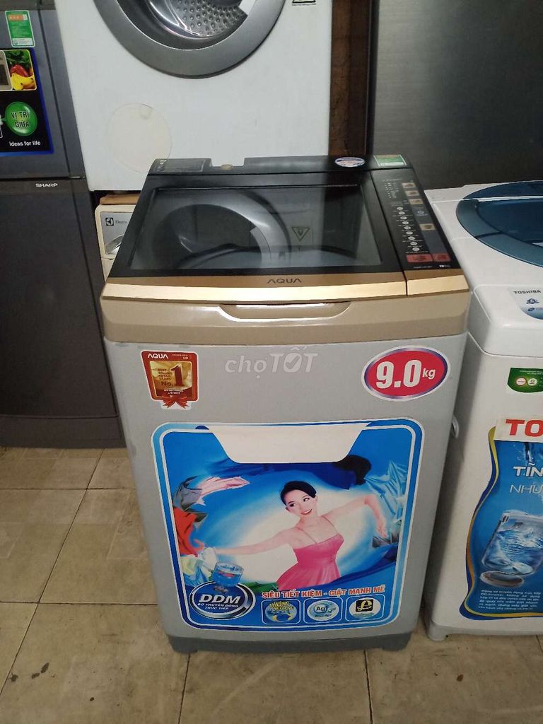 Aqua 9kg sài rất tốt có BH bao lắp đặt TPHCM