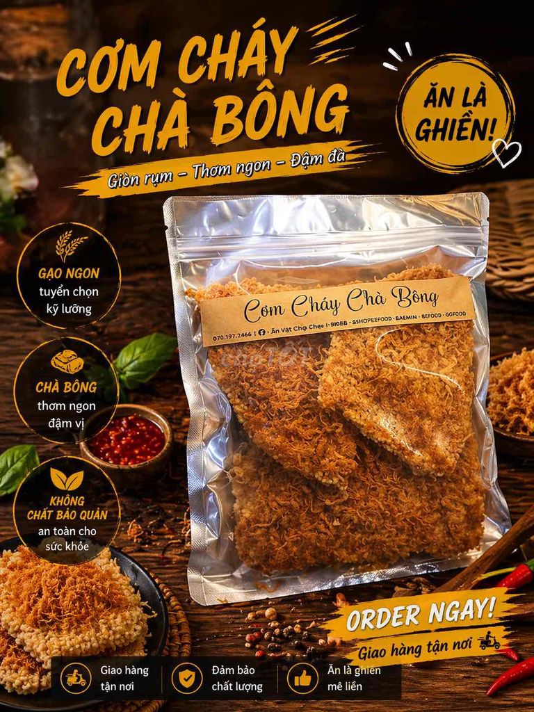 CÓM CHÁY SIÊU CHÀ BÔNG. Mua bán Đồ ăn, thực phẩm và các loại khác tại Quận Phú Nhuận Tp Hồ Chí Minh được đăng bởi Ăn Vặt Chíp Chíp hình 1