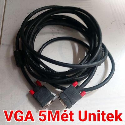 Cáp VGA 5 mét UNITEK chính hãng cao cấp zin ok