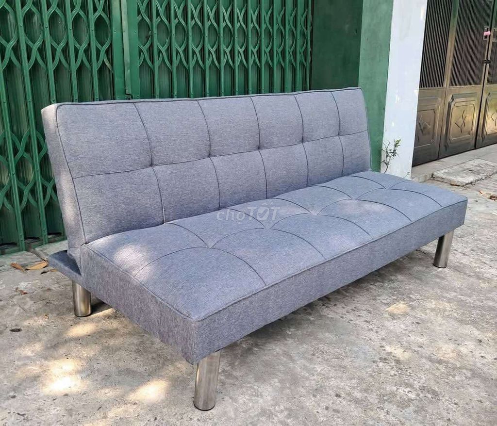 Ghế sofa giường Vải Xám 1m7x1m. Mua bán Giường, chăn ga gối nệm tại Quận Cẩm Lệ Đà Nẵng được đăng bởi Tuyết Hee hình 1