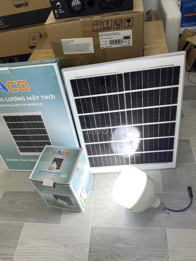 Đèn năng lượng SACO 100W Mono Auto. Mua bán Đèn tại Thị xã Bình Minh Vĩnh Long được đăng bởi Mekong Solar  hình 1