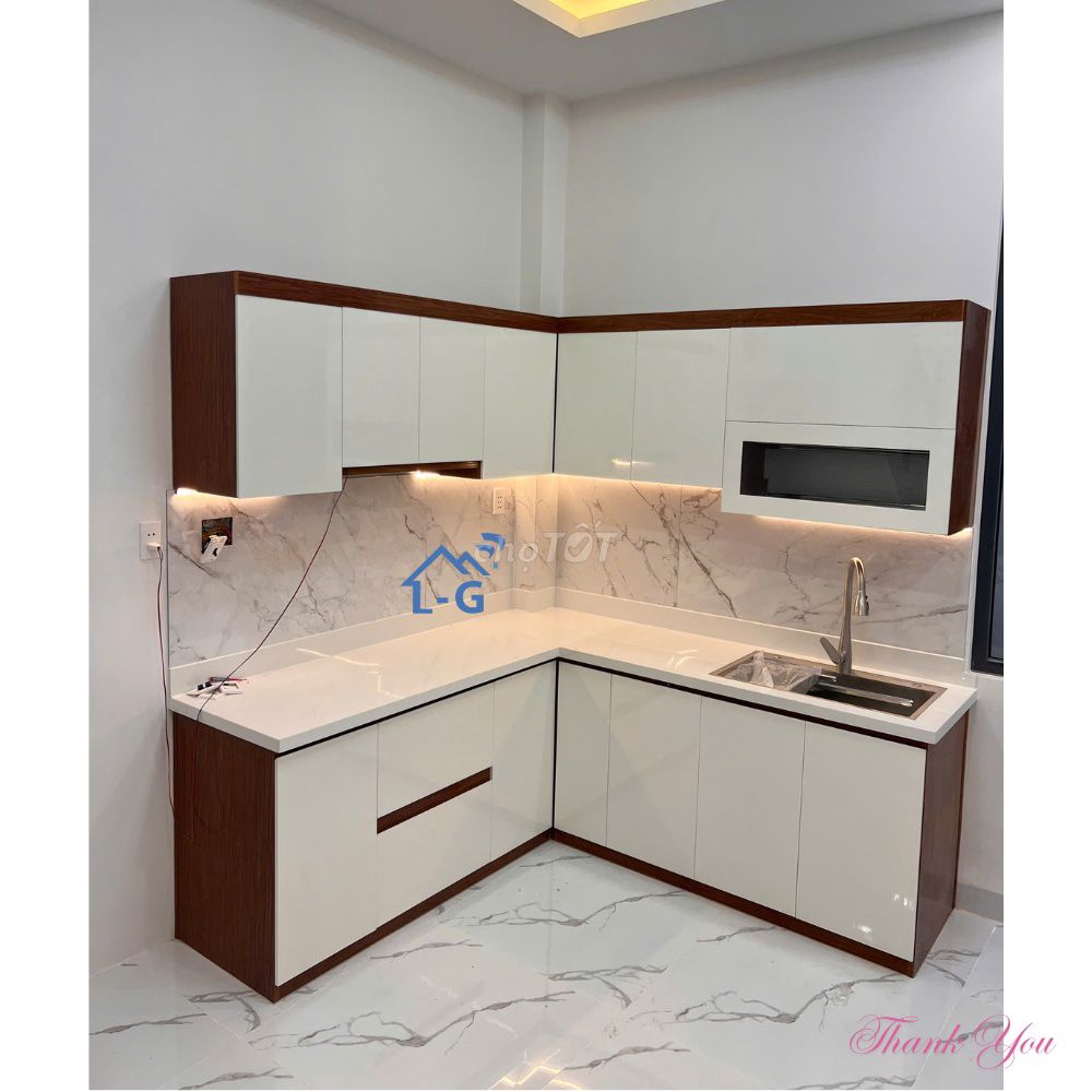 Tủ bếp Nhựa Ecoplast chống nước✔ Thi công nhanh. Mua bán Tủ, kệ gia đình tại Quận 8 Tp Hồ Chí Minh được đăng bởi GIƯỜNG SẮT SƠN LÂM hình 1