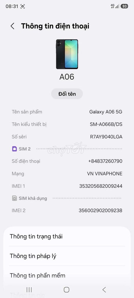 Samsung Galaxy A06 5G 6GB/128GB. Mua bán Điện thoại tại Thành phố Thủ Dầu Một Bình Dương được đăng bởi Ha hình 1