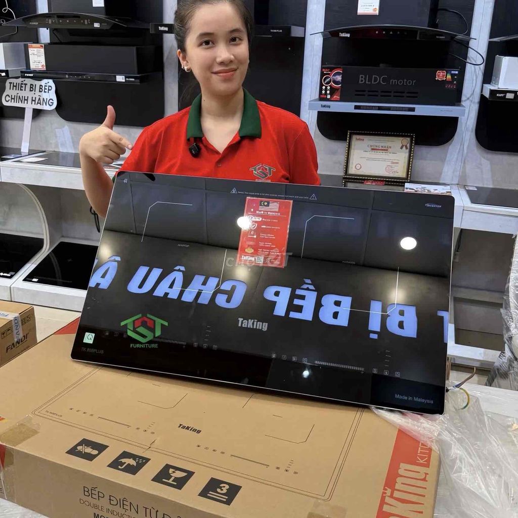 Bếp từ đôi Taking TK808 Plus Inverter. Mua bán Bếp, lò, đồ điện nhà bếp tại Quận Thanh Khê Đà Nẵng được đăng bởi Xưởng sx nội thất nhựa ĐL và gỗ cn TST số 1 tại ĐN hình 1