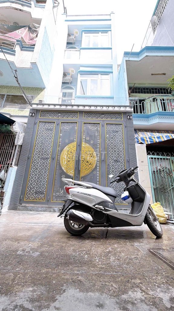 Nhà Mới Hẻm 4.5m 4 Tầng
