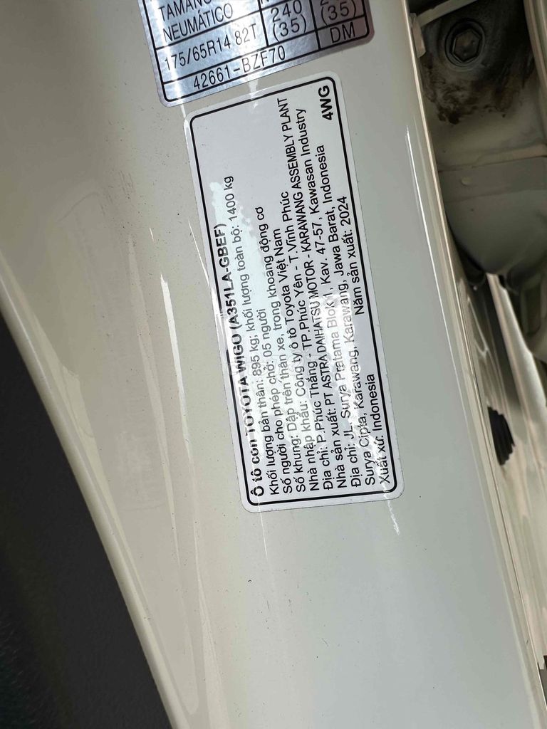 Toyota Wigo 2024 G 1.2 AT - 17025 km HÃNG BH 2027. Mua bán Ô tô tại Quận Bình Thạnh Tp Hồ Chí Minh được đăng bởi phuongneo hình 7